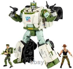 Transformers & G. I. Joe Autobot Kup Triple T with Sgt Slaughter & Leatherneck -New