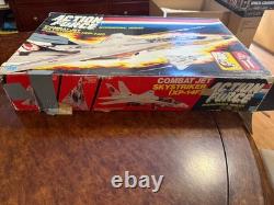 VINTAGE 1984 G. I. JOE ACTION FORCE SKYSTRIKER XP-14F COMBAT JET With PILOT