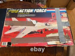 VINTAGE 1984 G. I. JOE ACTION FORCE SKYSTRIKER XP-14F COMBAT JET With PILOT