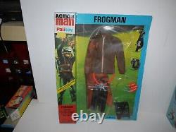 VINTAGE ACTION MAN CARDED ORANGE FROGMAN gi joe team geyperman