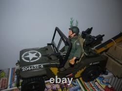 VINTAGE ACTION MAN team gi joe geyperma TRANSPORT COMMAND JEEP and action man