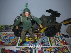 VINTAGE ACTION MAN team gi joe geyperma TRANSPORT COMMAND JEEP and action man