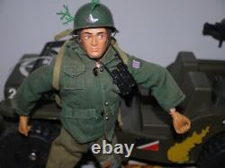VINTAGE ACTION MAN team gi joe geyperma TRANSPORT COMMAND JEEP and action man