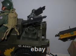 VINTAGE ACTION MAN team gi joe geyperma TRANSPORT COMMAND JEEP and action man
