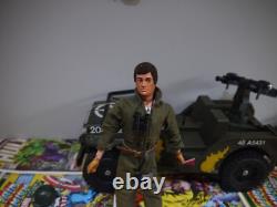 VINTAGE ACTION MAN team gi joe geyperma TRANSPORT COMMAND JEEP and action man