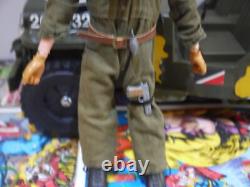 VINTAGE ACTION MAN team gi joe geyperma TRANSPORT COMMAND JEEP and action man