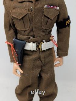 VINTAGE G. I. JOE FIGURE ACTION MAN MILITARY POLICE MP UNIFORM 1960s PAINTED HEAD