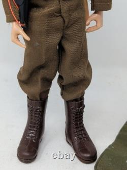 VINTAGE G. I. JOE FIGURE ACTION MAN MILITARY POLICE MP UNIFORM 1960s PAINTED HEAD