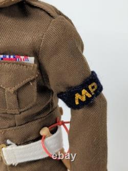 VINTAGE G. I. JOE FIGURE ACTION MAN MILITARY POLICE MP UNIFORM 1960s PAINTED HEAD