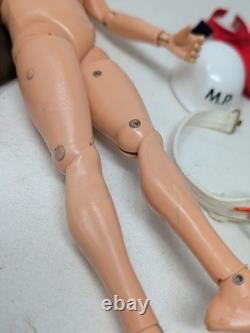 VINTAGE G. I. JOE FIGURE ACTION MAN MILITARY POLICE MP UNIFORM 1960s PAINTED HEAD