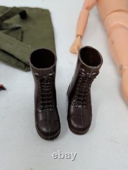 VINTAGE G. I. JOE FIGURE ACTION MAN MILITARY POLICE MP UNIFORM 1960s PAINTED HEAD