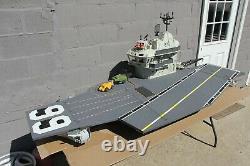 VINTAGE GI JOE 1985 AIRCRAFT CARRIER U. S. S. FLAGG SERIES 4 near complete HASBRO