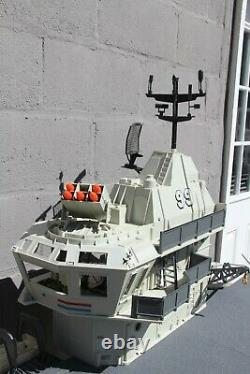 VINTAGE GI JOE 1985 AIRCRAFT CARRIER U. S. S. FLAGG SERIES 4 near complete HASBRO