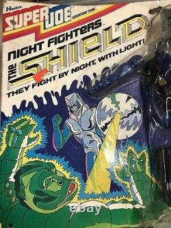 VTG 1970s Hasbro Super Joe THE SHIELD Night Fighters Figure MOC Gi Joe Figures