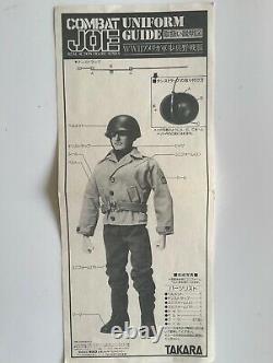 Vintage 1/6 scale Takara Japanese Market Combat Joe WW2 American Soldier outfit