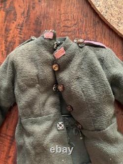 Vintage 1960s GI Joe Russian Soldier outfit and Figure complete with medal