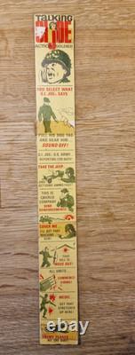 Vintage 1960s Talking G. I. Joe (Working Pull-String) in Action Marine Uniform