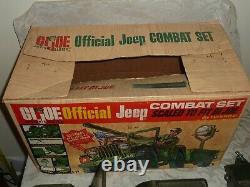 Vintage 1964 G. I. Joe Official Combat Jeep Set withOriginal Box Complete NICE