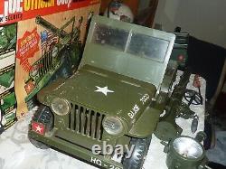 Vintage 1964 G. I. Joe Official Combat Jeep Set withOriginal Box Complete NICE