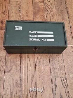 Vintage 1964 GI JOE Authentic Wooden Footlocker Storage Box Army Rare Action Man