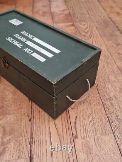 Vintage 1964 GI JOE Authentic Wooden Footlocker Storage Box Army Rare Action Man