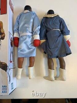 Vintage 1970 very rare muhammad ali figure, joe frazer and boxing ring