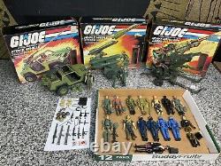 Vintage 1982 GI Joe Action Figure Lot & MIB Battle Series Vehicles Set & Weapons