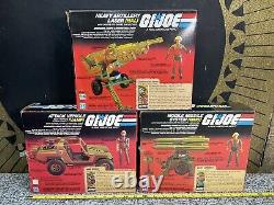 Vintage 1982 GI Joe Action Figure Lot & MIB Battle Series Vehicles Set & Weapons