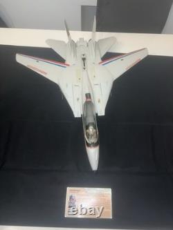 Vintage 1983 G. I. Joe Sky Striker XP-14F Jet + Ace Pilot & File Card Incomplete
