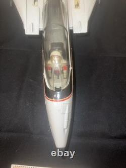 Vintage 1983 G. I. Joe Sky Striker XP-14F Jet + Ace Pilot & File Card Incomplete