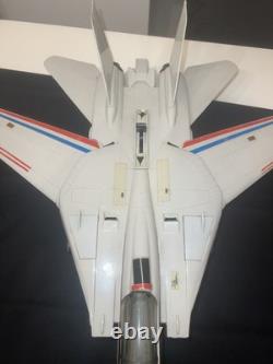 Vintage 1983 G. I. Joe Sky Striker XP-14F Jet + Ace Pilot & File Card Incomplete