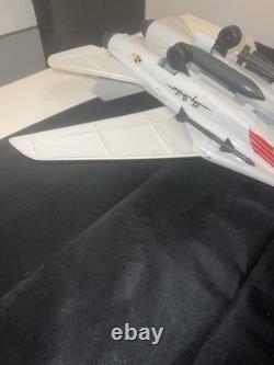 Vintage 1983 G. I. Joe Sky Striker XP-14F Jet + Ace Pilot & File Card Incomplete