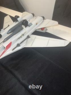 Vintage 1983 G. I. Joe Sky Striker XP-14F Jet + Ace Pilot & File Card Incomplete