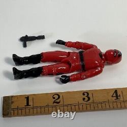 Vintage 1983 Palitoy Action Force Figure Red Laser + Weapon GI Joe Red Shadows