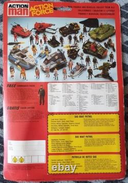 Vintage 1984 Gi Joe Action Force Sas Boat Patrol Moc