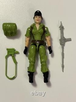 Vintage 1985 GI Joe action force figure Lady Jaye. Complete. With backing card