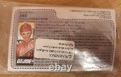 Vintage 1986 Gi Joe Action Force Jinx Ninja Intelligence Baggie Mail Away Figure