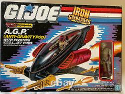 Vintage 1987 G. I. Joe IRON GRENADIERS A. G. P. WITH NULLIFIER PILOT