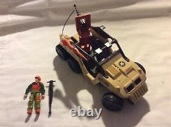 Vintage 1988 G. I. Joe Desert Fox And Skidmark Vehicle