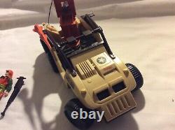 Vintage 1988 G. I. Joe Desert Fox And Skidmark Vehicle