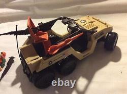 Vintage 1988 G. I. Joe Desert Fox And Skidmark Vehicle