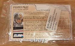 Vintage 1988 Gi Joe Action Force Ace Fighter Pilot Baggie Mail Away Figure