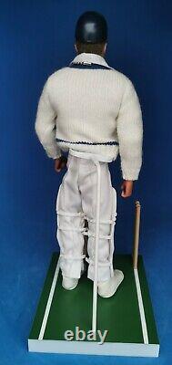 Vintage 40th Action Man Cricketer figure stand complete head Joe