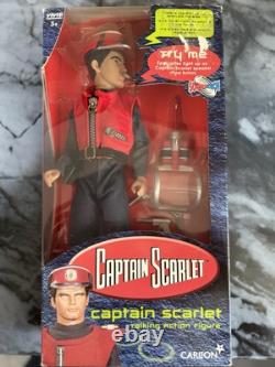 Vintage Action Figure Bundle Thunderbirds (2), Captain Scarlet, Joe 90