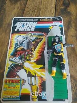 Vintage Action Force GI Joe 1986 B. A. T. Trooper complete with full backing card
