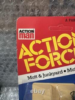 Vintage Action Force/GI Joe Mutt and Junkyard 1985 European cardMOC