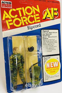 Vintage Action Force GI Joe Palitoy RARE Unpunched Ripcord Figure SOC