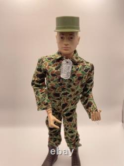 Vintage Action Man GI Joe Talking Figure & Original Box