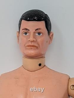 Vintage Action Man Gi Joe'sour Face' Figure Painted Hair Hard Hands, Canada, Rare