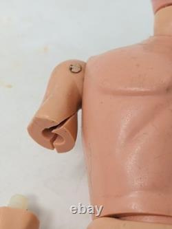 Vintage Action Man Gi Joe'sour Face' Figure Painted Hair Hard Hands, Canada, Rare